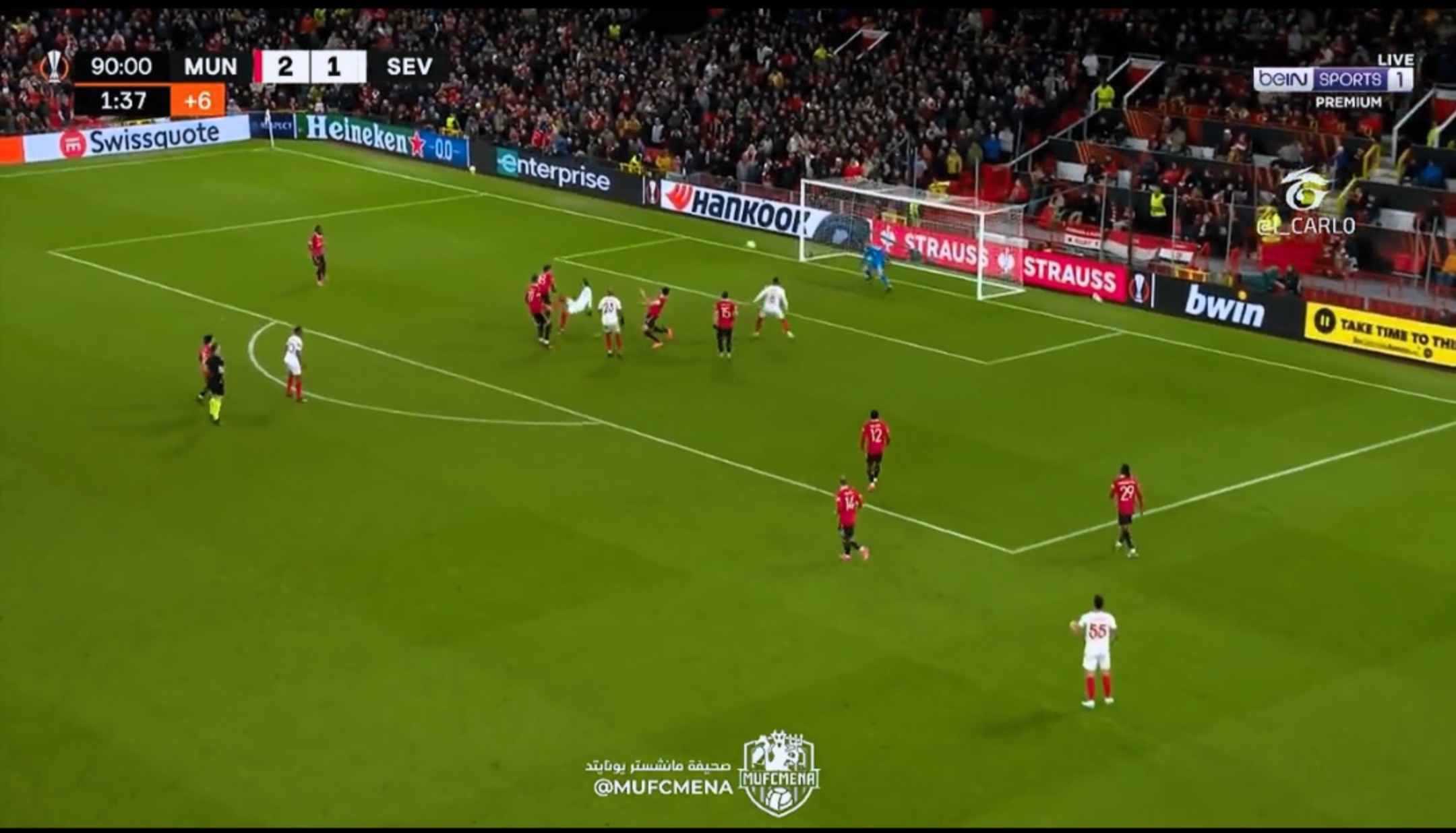 Harry Maguire a 93.percben öngólt szerzett a Sevilla ellen – VIDEÓ
