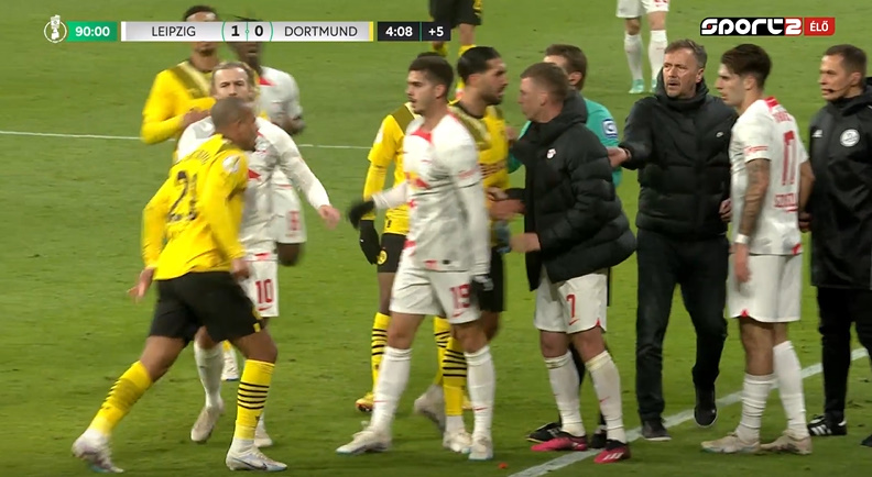 Szoboszlai Dominikot meg akarta verni a Dortmund játékosa –  VIDEÓ